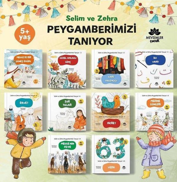 Selim ve Zehra Peygamberimizi Tanıyor Seti - 10 Kitap Takım - Mevsimler Kitap - Image 1