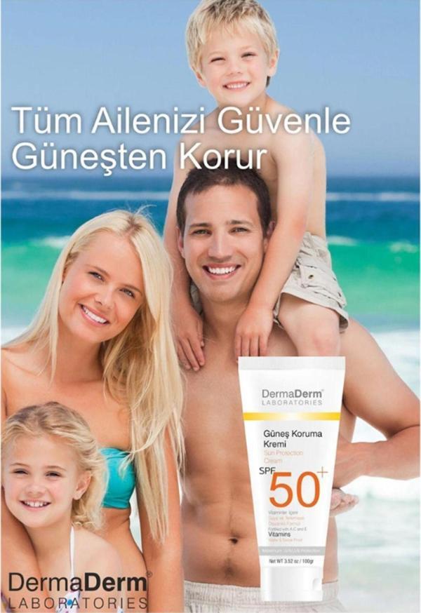 Napure Dermaderm Güneş Kremi Spf 50  ve Güneş Koruma Kremi 100 G - Image 1