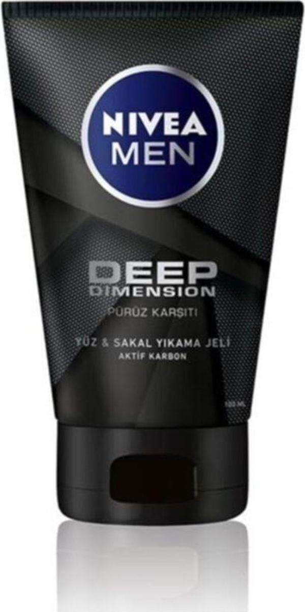 Nivea Deep Men Yuz&sakal Yikama Jeli 100ml - Image 1