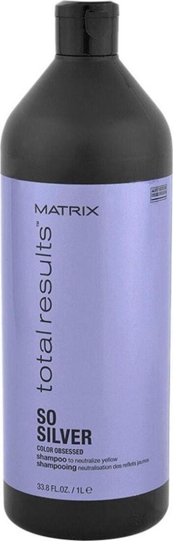 Matrix So Silver Gri Gümüş Ve Sarı Saçlar Için Renk Koruyucu Şampuan 1000ml ..miracle_0190 - Image 1