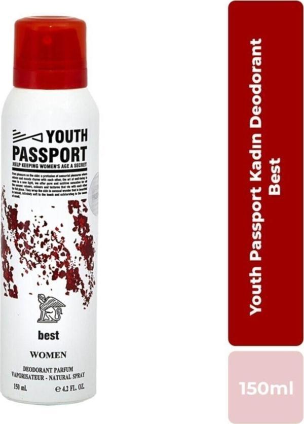 Youth Passport Best Kadın Sprey Deodorant 150 Ml - Image 1
