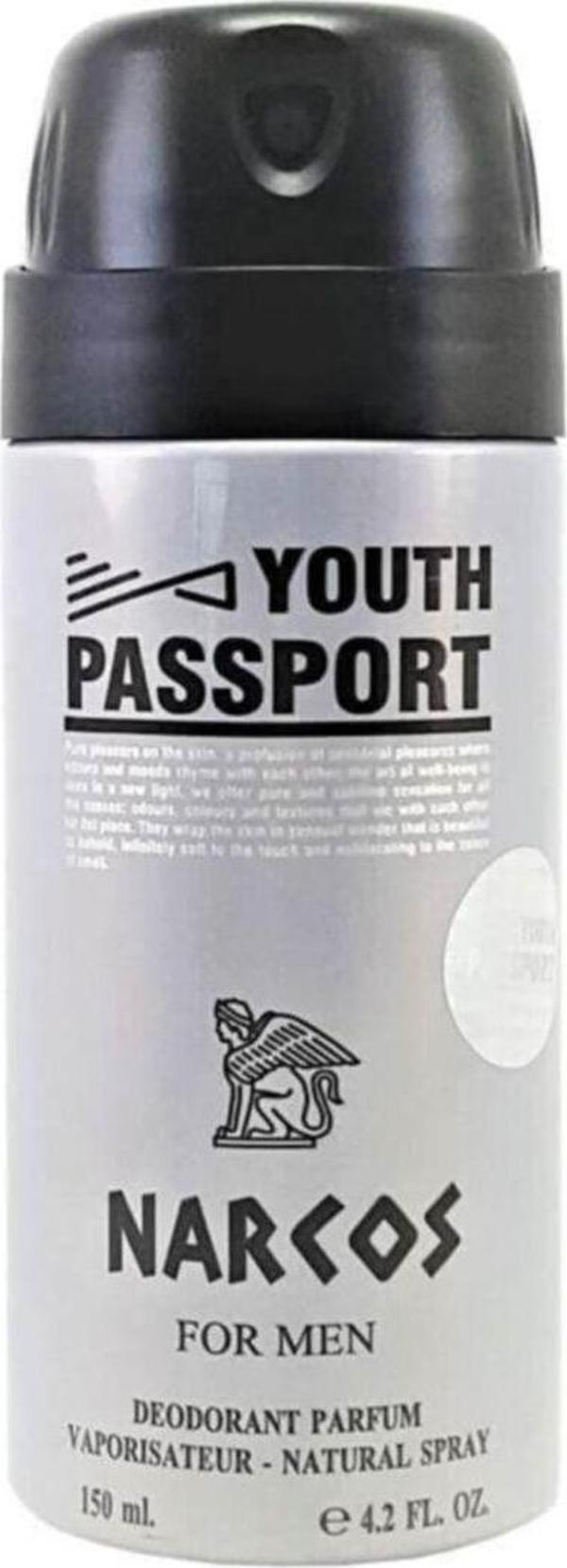 Youth Passport Deo Narcos Deodorant 150 ml - Image 1