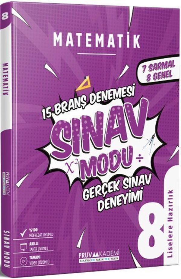 8. Sınıf Matematik Branş Denemesi Pruva Akademi - Pruva Akademi - Image 1