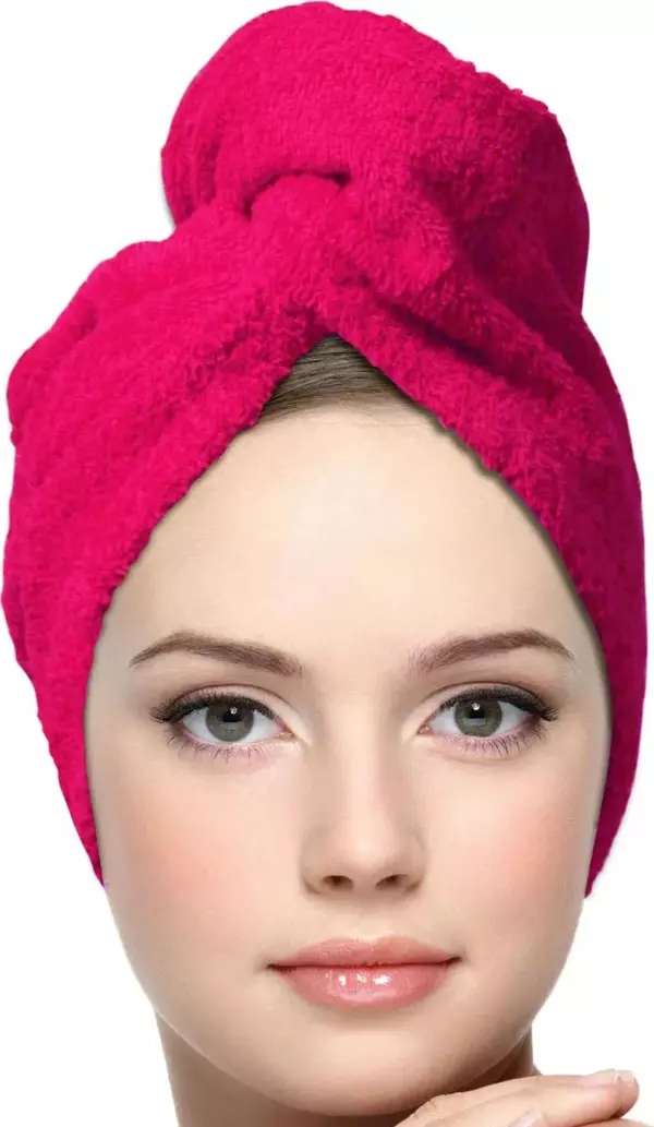 Mikrofiber Saç Havlusu Düğmeli - Image 1