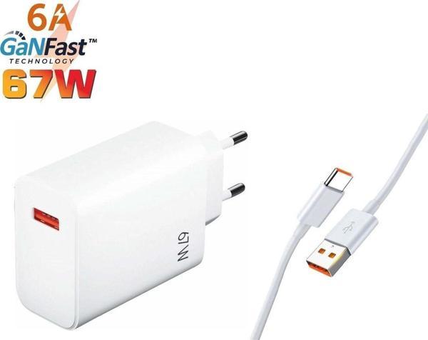 Sprange Ptx67 67w Quick Charge 4.0 Şarj Başlık Type-c 6a Data & Şarj Kablosu - Image 1