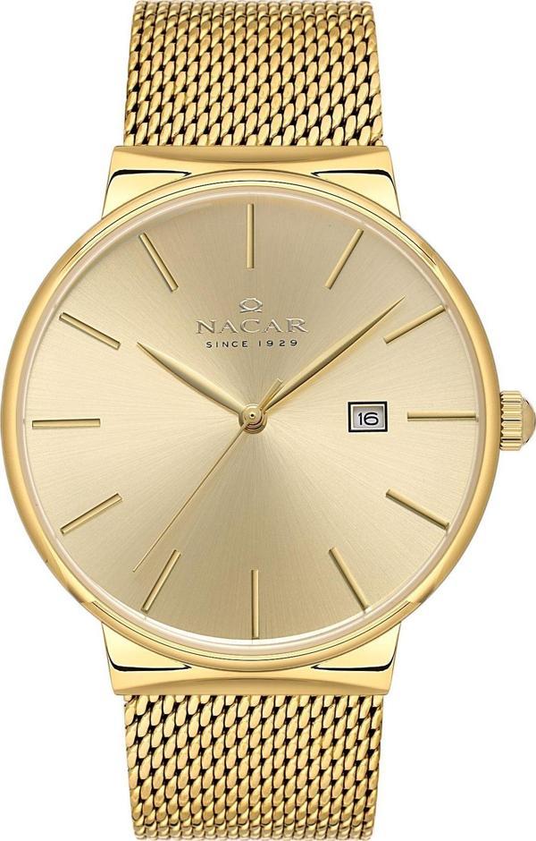 Nacar NC34-290431-DCCM Sarı Hasır Band Erkek Kol Saati - Image 1
