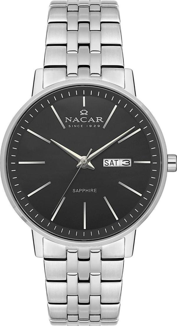 Nacar NC34-29B685-ABSM Gri Metal Band Erkek Kol Saati - Image 1