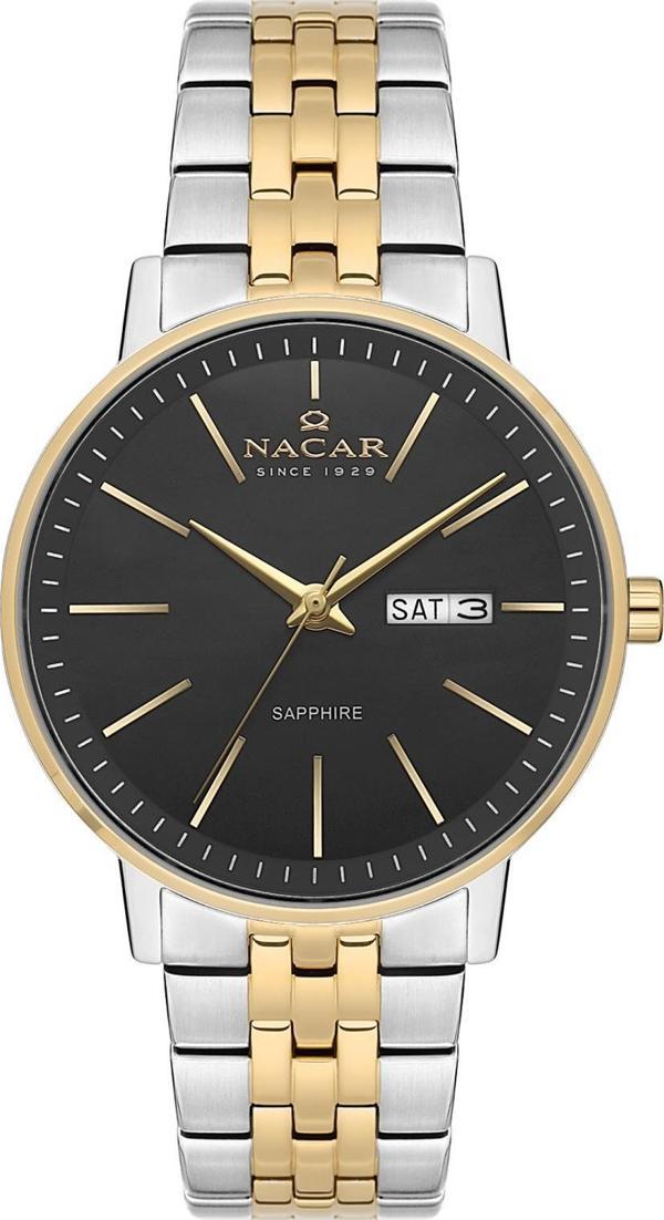 Nacar NC34-29B685-CBCM İki Renk Metal Band Erkek Kol Saati - Image 1