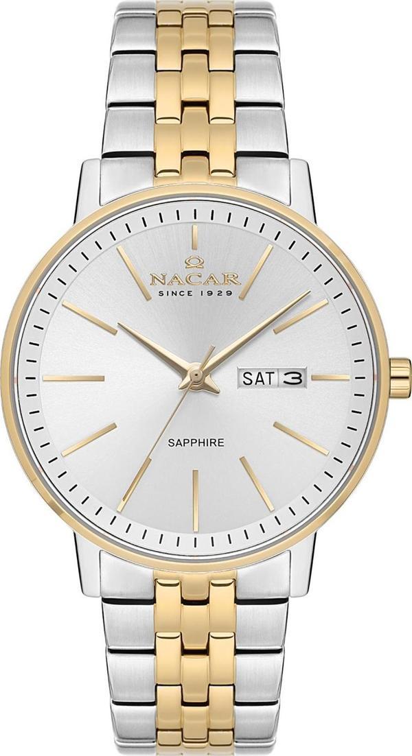 Nacar NC34-29B685-CSCM İki Renk Metal Band Erkek Kol Saati - Image 1