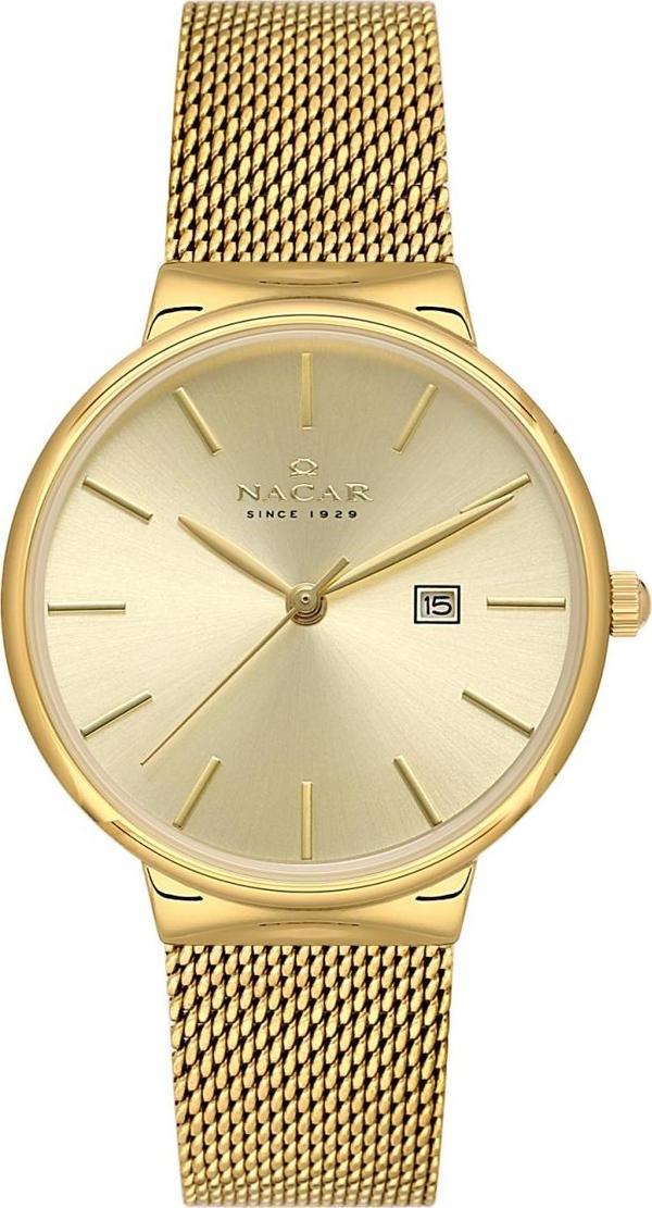 Nacar NC34-390431-DCCM Sarı Hasır Band Kadın Kol Saati - Image 1
