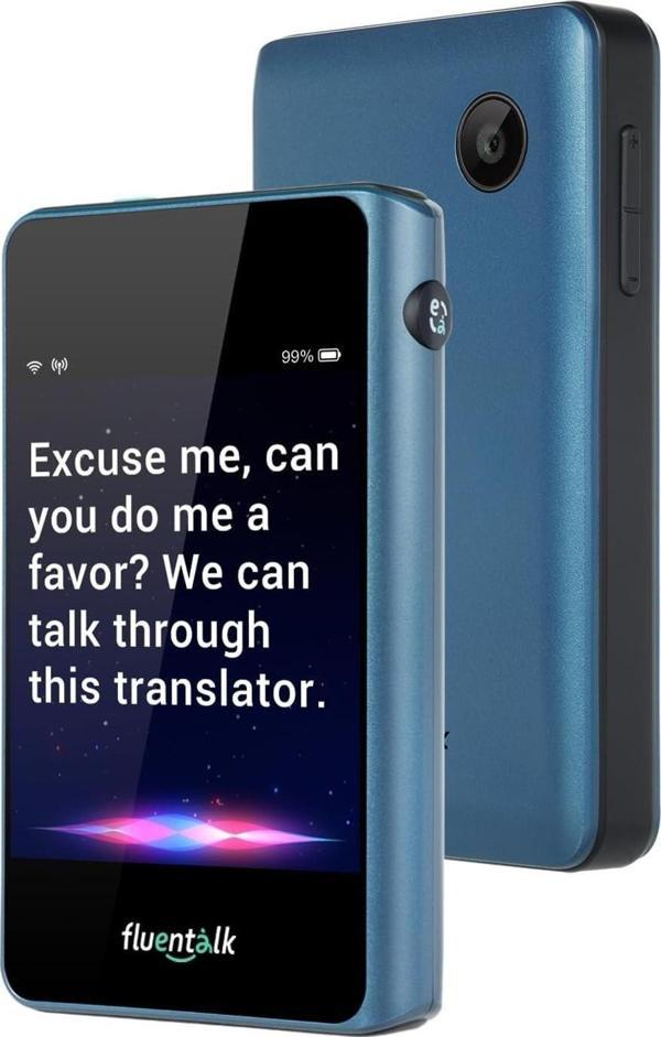 Fluentalk Timekettle T1 Mini Tercüman Cihazı WiFi Gerektirmez - Mavi - Image 1