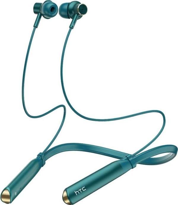 HTC Boyun Bantlı Bluetooth Kulaklık, Manyetik Stereo Kulaklık - Yeşil - Image 1