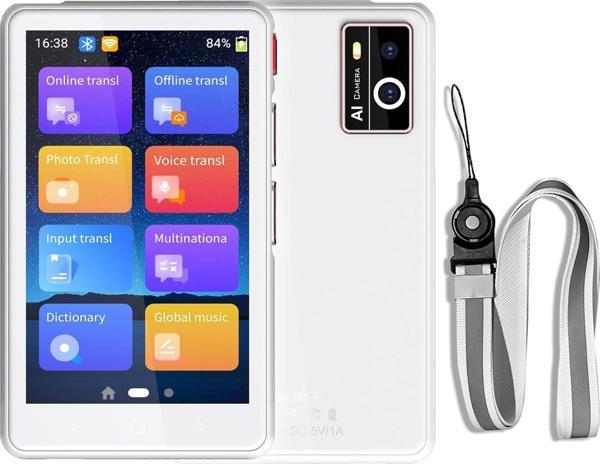 Winonela İki Yönlü AI Ses Tercümanı Cihazı WiFi Gerektirmez - 139+ Dil - Beyaz - Image 1