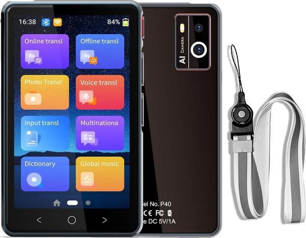 Winonela İki Yönlü AI Ses Tercümanı Cihazı WiFi Gerektirmez - 139+ Dil - Siyah - Image 1