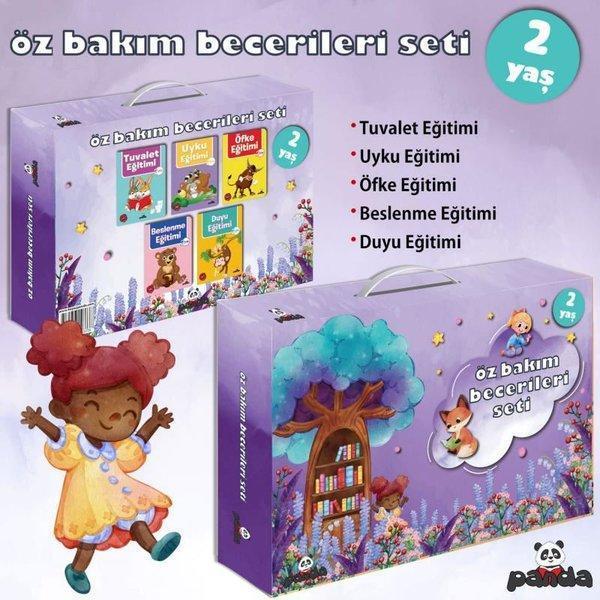 2 Yaş Öz Bakım Becerileri Seti - 5 Kitap Takım - Panda - Image 1
