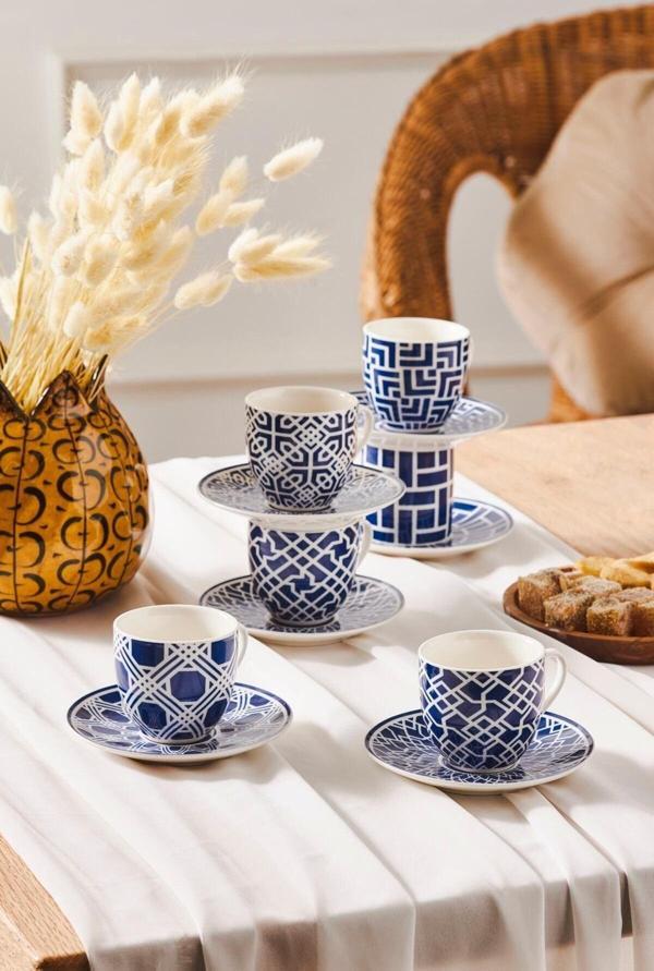 Karaca Doris 6 Kişilik Kahve Fincan Takımı 90 Ml - Image 1