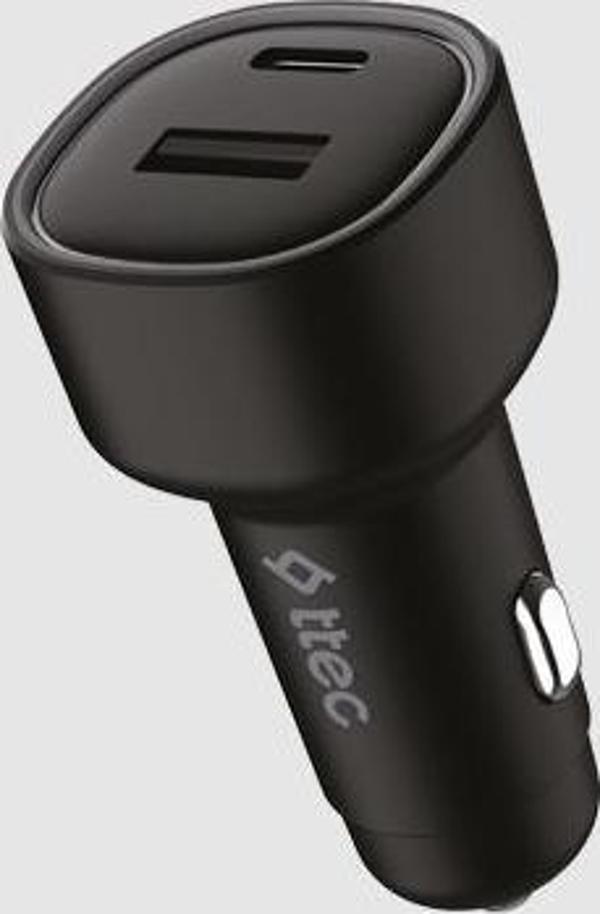 Ttec Şarj Akım Korumalı 48W USB-C+USB Girişli Araç Çakmaklık Şarjı Tüm Araçlarla Uyumlu Araç Şarj Başlık - Image 1