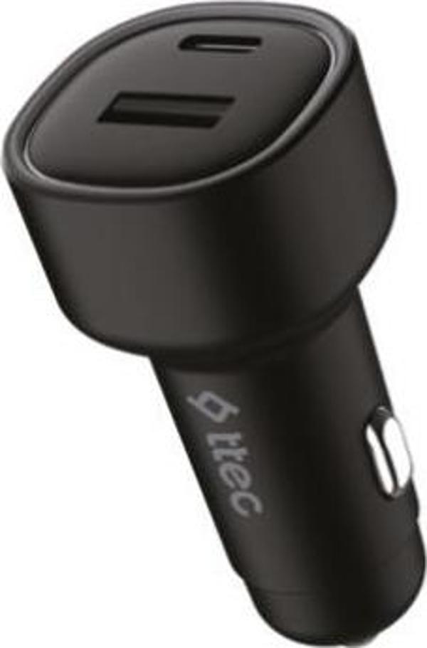 Ttec Şarj Akım Korumalı 83W USB-C+USB Girişli Araç Çakmaklık Şarjı Tüm Araçlarla Uyumlu Araç Şarj Başlık - Image 1
