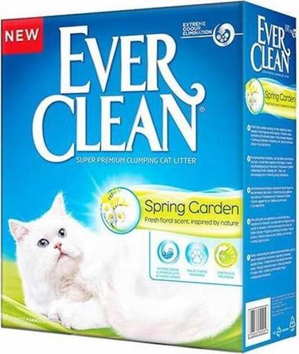 Ever Clean Spring Garden Çiçek Kokulu Topaklanan Kedi Kumu 2x10 Lt - Image 1