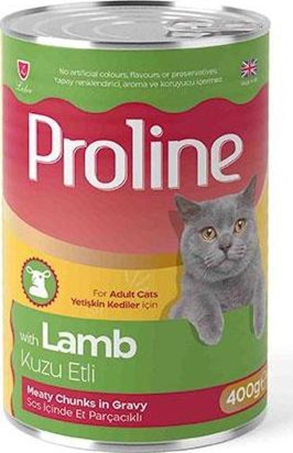 Proline Kuzu Etli Sos İçinde Gravy Yetişkin Kedi Konservesi 12 Adet 400 Gr - Image 1