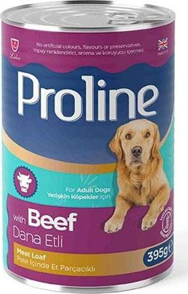 Proline Parça Dana Etli Pate Yetişkin Köpek Konservesi 12 Adet 395 Gr - Image 1