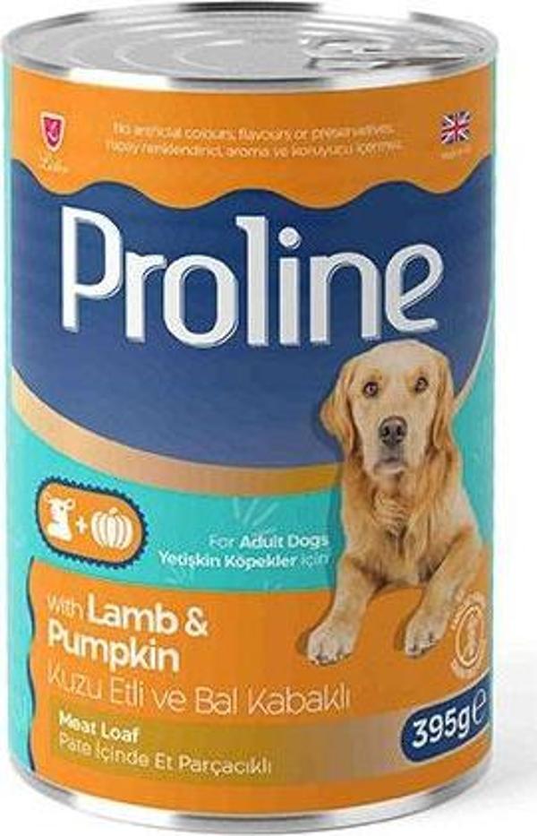 Proline Parça Kuzu Etli ve Bal Kabaklı Pate Yetişkin Köpek Konservesi 6 Adet 395 Gr - Image 1