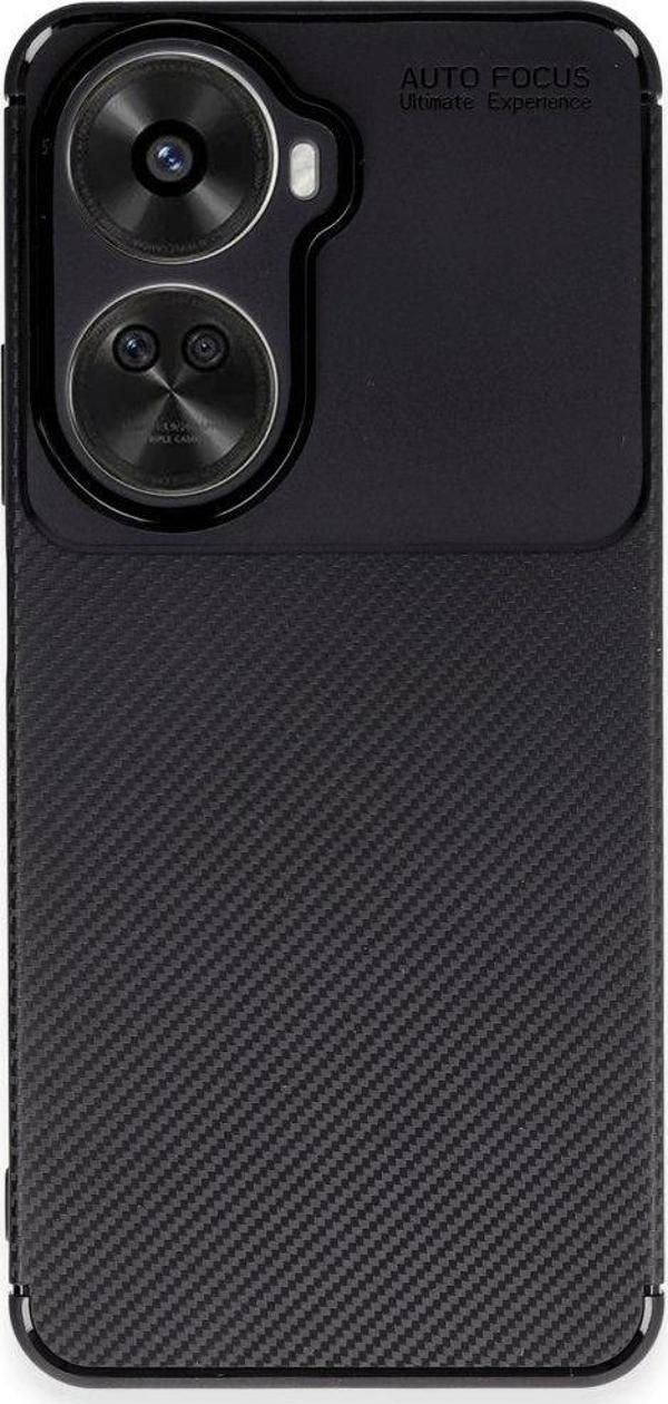 Huawei Nova 12 SE Kılıf Auto Focus Karbon Silikon Kapak - Image 1