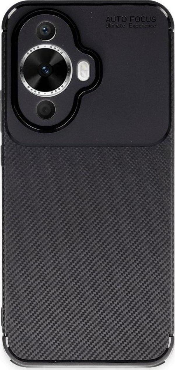 Huawei Nova 12S Kılıf Auto Focus Karbon Silikon Kapak - Image 1