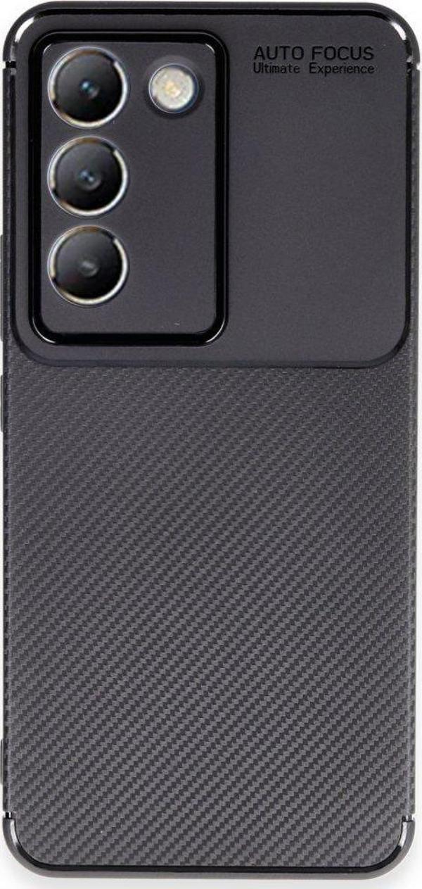 Vivo V30 Lite 4G Kılıf Auto Focus Karbon Silikon Kapak - Image 1