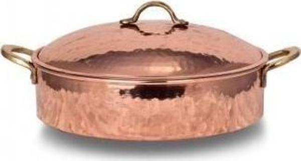 Turna Bakır Karnıyarık Tencere 10 No 34 Cm El Dövme Kırmızı Turna8193-1 - Image 1