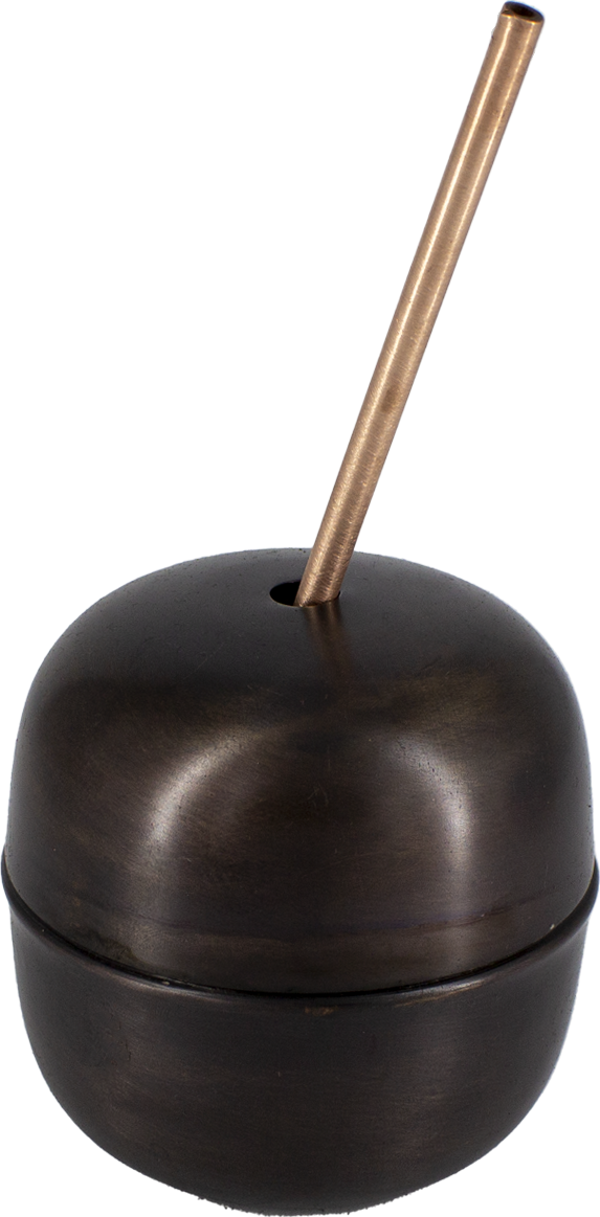 Turna Bakır Apple Cocktaıl Pipetli Düz 250 Ml Oksit Turna0485-3 - Image 1