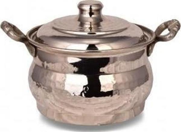 Turna Bakır Maraş Güveç Tencere 1 No 18 Cm El Dövme Nikel Turna8171-2 - Image 1