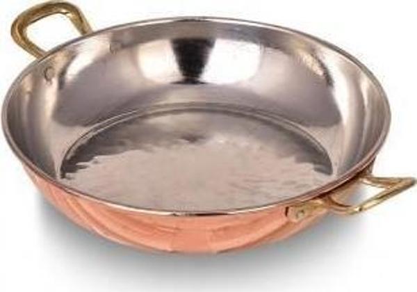 Turna Bakır Çelebi Tava 5 No 22 Cm El Dövme Kırmızı Turna7575-1 - Image 1