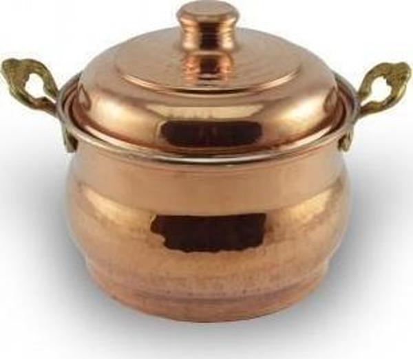 Turna Bakır Maraş Güveç Tencere 3 No 22 Cm El Dövme Kırmızı Turna8173-1 - Image 1