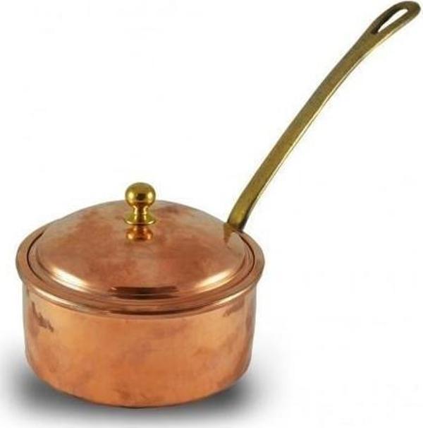 Turna Bakır Dalyan Kapaklı Sosluk 14 Cm El Dövme Kırmızı Turna4802-1 - Image 1