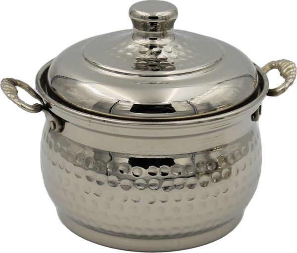 Turna Bakır Mini Güveç Tencere 2 No 13 Cm El Dövme Nikel Turna8175-2 - Image 1
