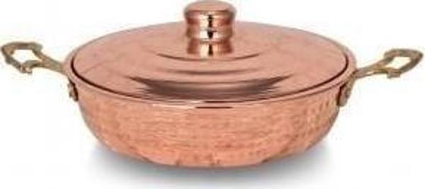 Turna Bakır Emirgan Tava 2 No 16 Cm El Dövme Kırmızı Turna7598-1 - Image 1