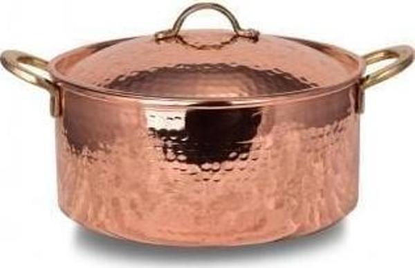 Turna Bakır İtalyan Tencere 3 No 20 Cm El Dövme Kırmızı Turna8152-1 - Image 1