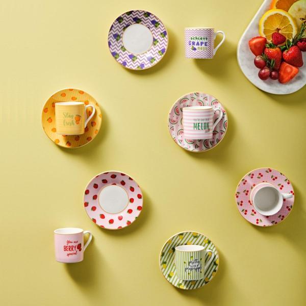 Karaca Fruitee 6 Kişilik Kahve Fincan Takımı 90 ml - Image 1