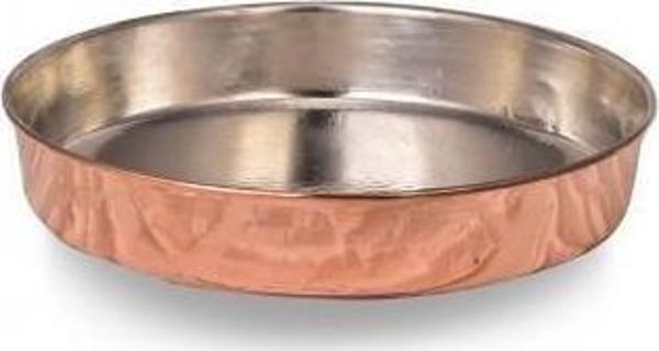 Turna Bakır Yanyana Yuvarlak Fırın Tepsisi 18 Cm El Dövme Kırmızı Turna4845-1 - Image 1