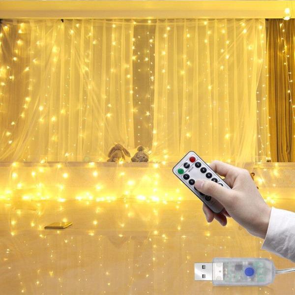 Tel Perde Led 3*3m 300 Led Gün Işığı - Image 1