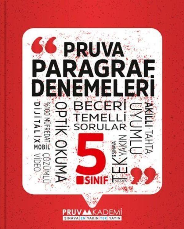 5. Sınıf Paragraf Denemeleri Pruva Akademi - Pruva Akademi - Image 1