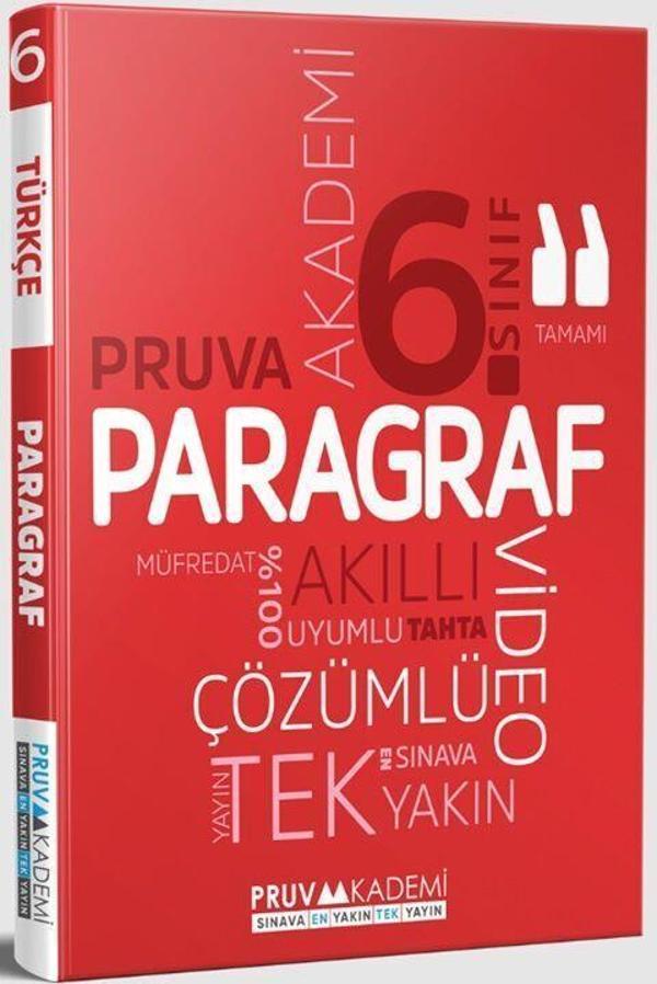 6. Sınıf Paragraf Soru Bankası Pruva Akademi - Pruva Akademi - Image 1