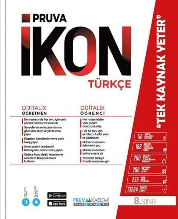 8. Sınıf Türkçe İkon Konu Anlatımlı Pruva Akademi - Pruva Akademi - Image 1