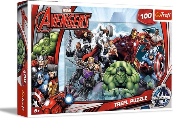 Trefl Çocuk Puzzle Avengers Let's Attack. Marvel 100 Parça - Image 1