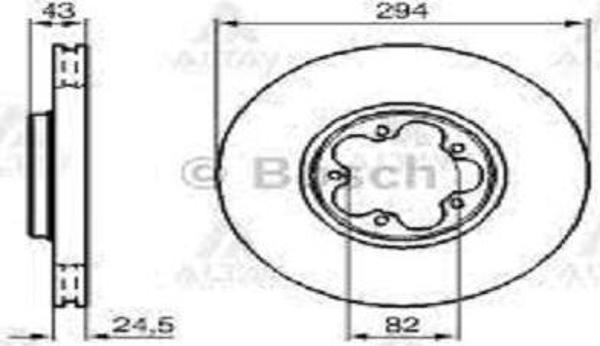Bosch Ön Fren Diski 0986478303 Ford Transit - Image 1