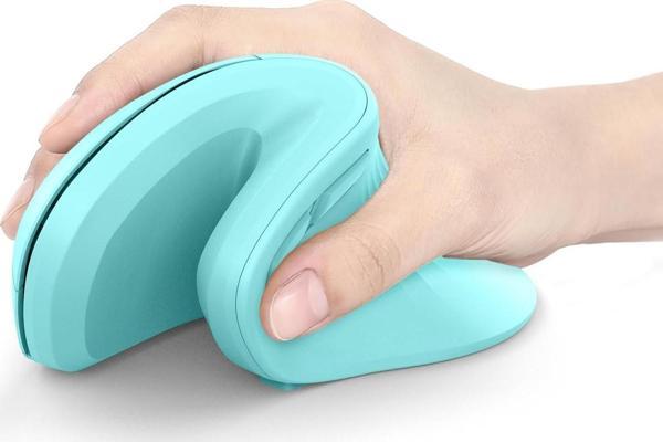 Seenda Ergonomik Kablosuz Dikey Mouse, Bluetooth 4.0+USB - Nane Yeşili - Image 1