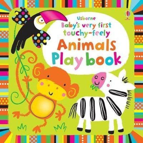 Baby's Very First Touchy-Feely Animals Playbook - Usborne - Image 1