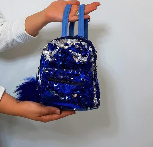 Fiyra crn Saks Pullu Kız Çocuk Sırt Çantası (16cmx20cmx10cm) - Image 1