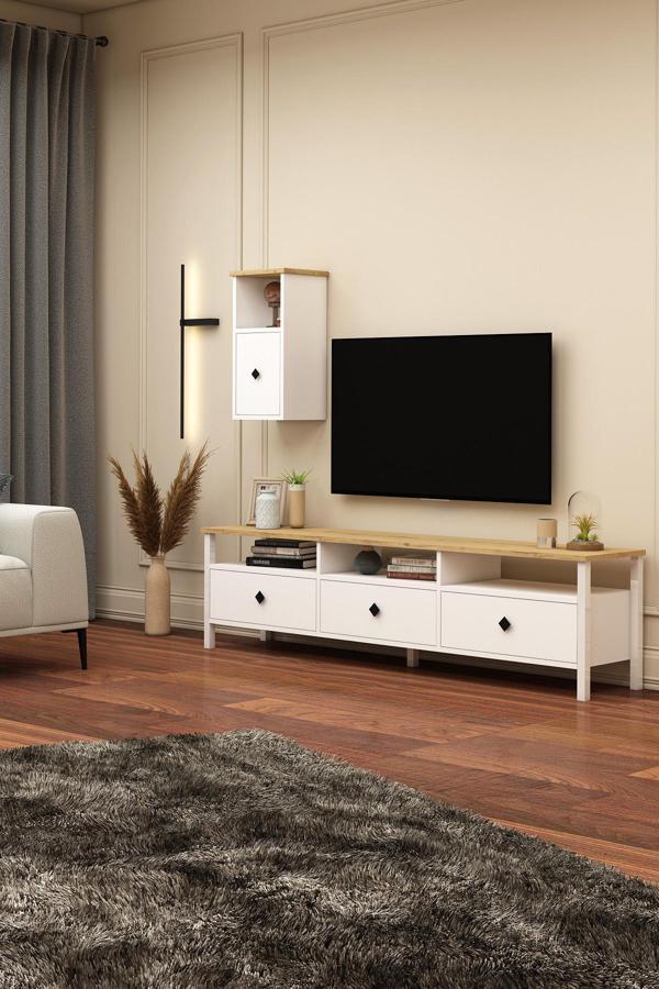 Avmpark Remy Tv Ünitesi 180 Sepet-Beyaz TV-D1 - Image 1